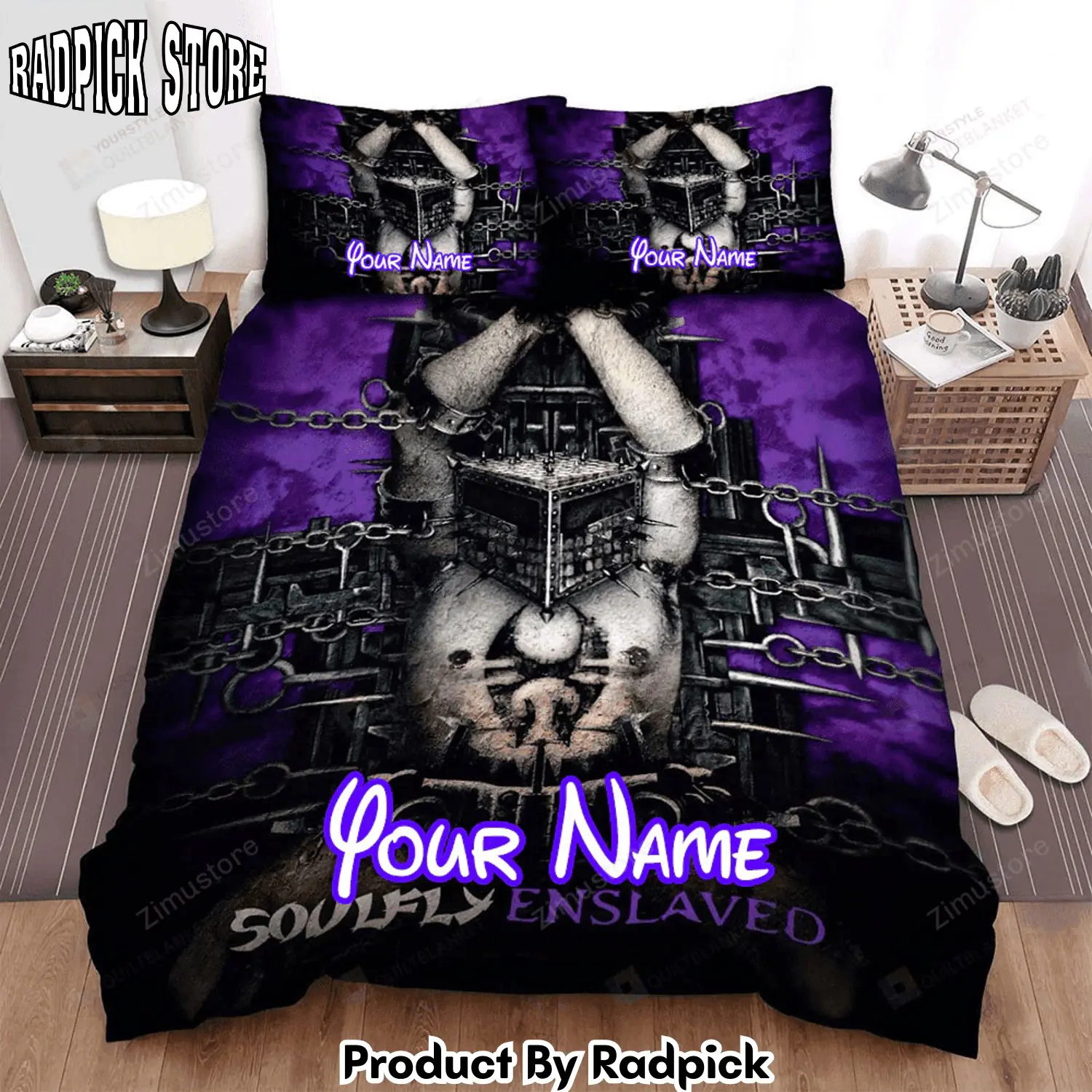 Radpick soulfly band album enslaved bed sheets spread comforter duvet cover personalized name bedding sets rp3272142